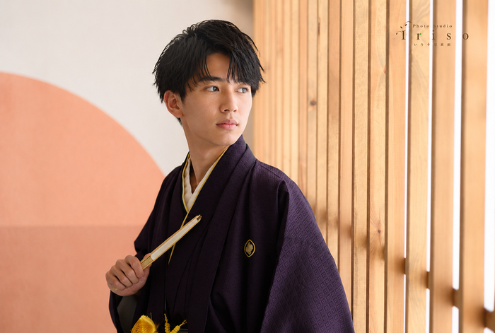 紺羽織袴