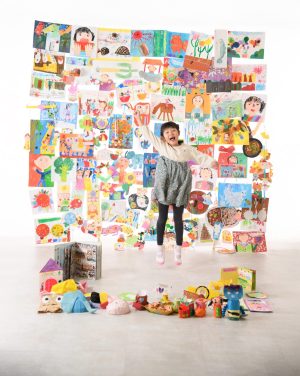 ふじみ野市からお越しいろどりあしあと展のNちゃん