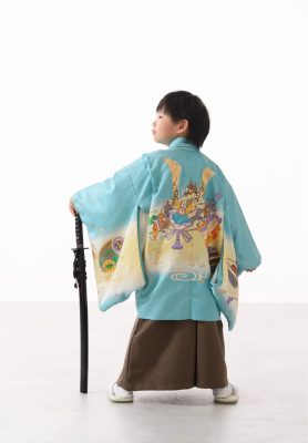 狭山市からお越し５歳七五三のTくん