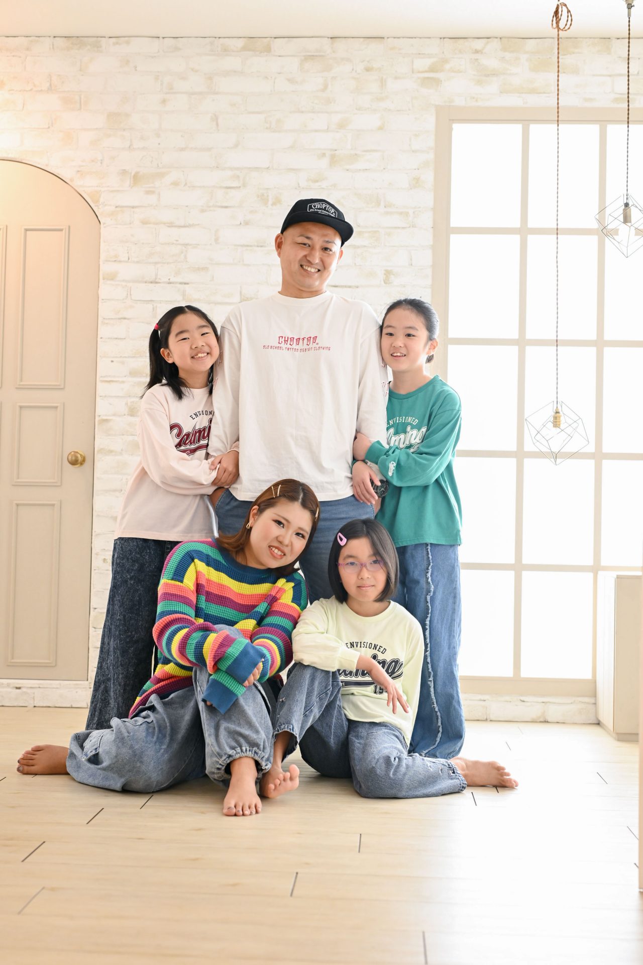カジュアルな家族写真も成長の記録になります