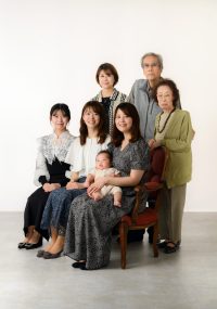 親子4世代の記念撮影