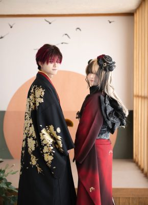 狭山市からお越し 双子で祝う成人式 K様