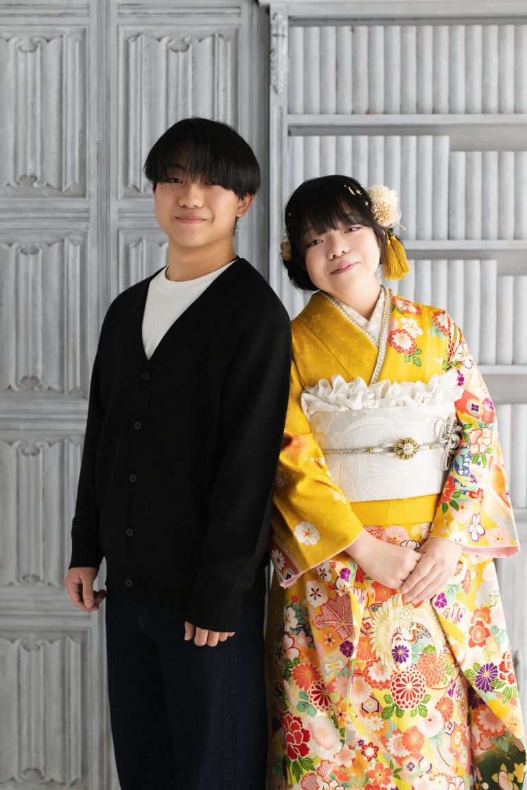 姉弟のショット