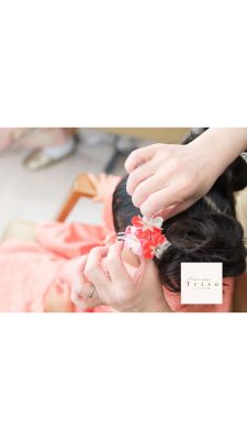 3歳の女の子・ヘアセット